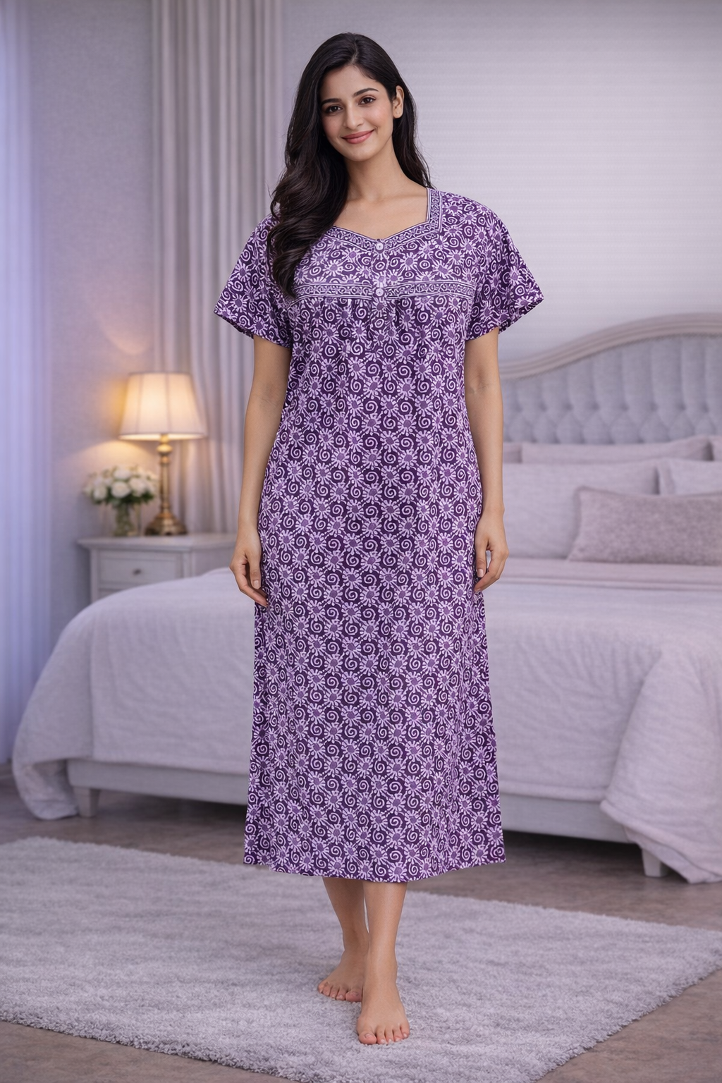 3/4 NIGHTY - PURPLE - 201A - 21
