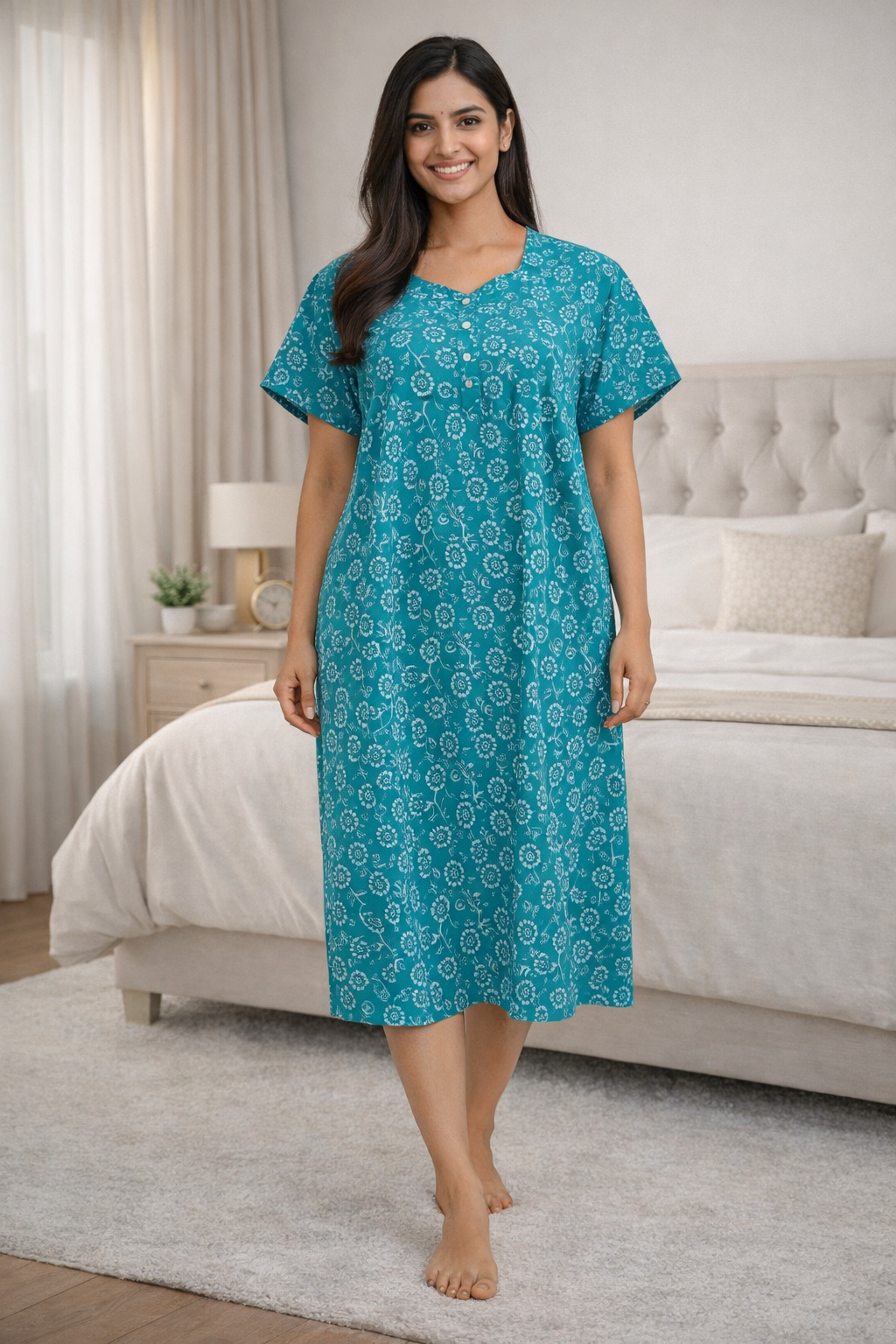 3/4 NIGHTY - TURQUOISE - 201A - 8