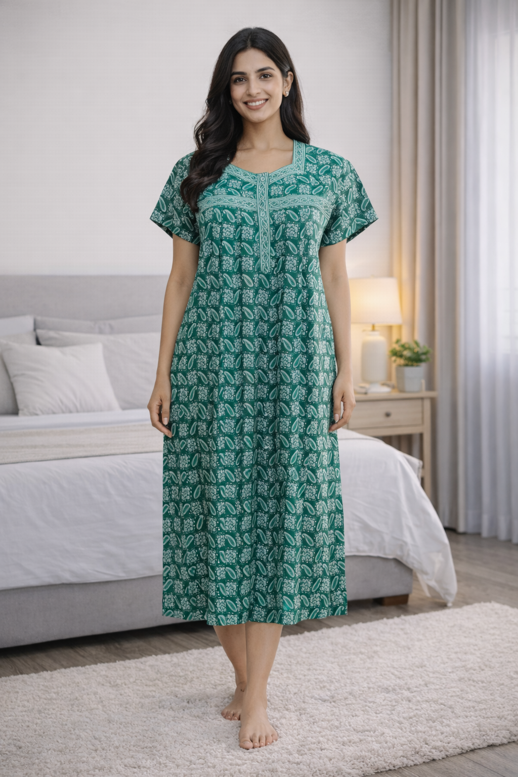 3/4 NIGHTY - TEAL GREEN - 201A - 51