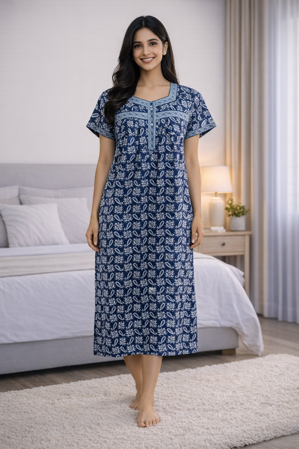 3/4 NIGHTY - DARK BLUE - 201A - 53