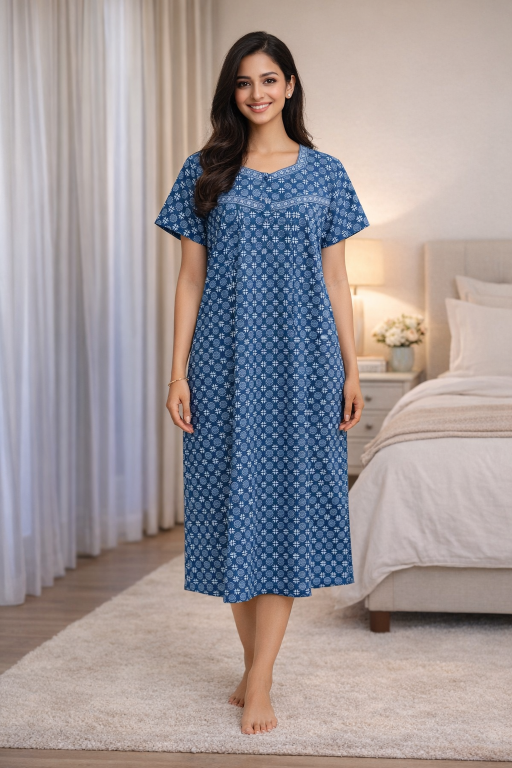 3/4 NIGHTY - BLUE - 201A - 104
