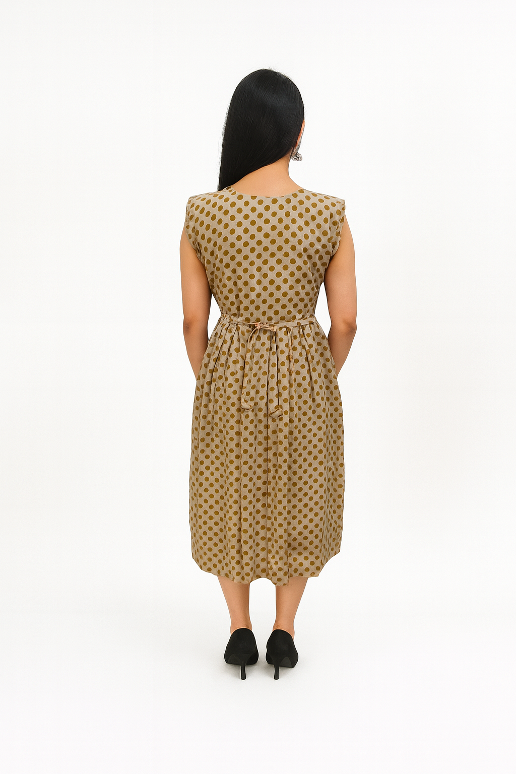 TUNIC PATTERN POLKA DOT - MARSHY GREEN 201F