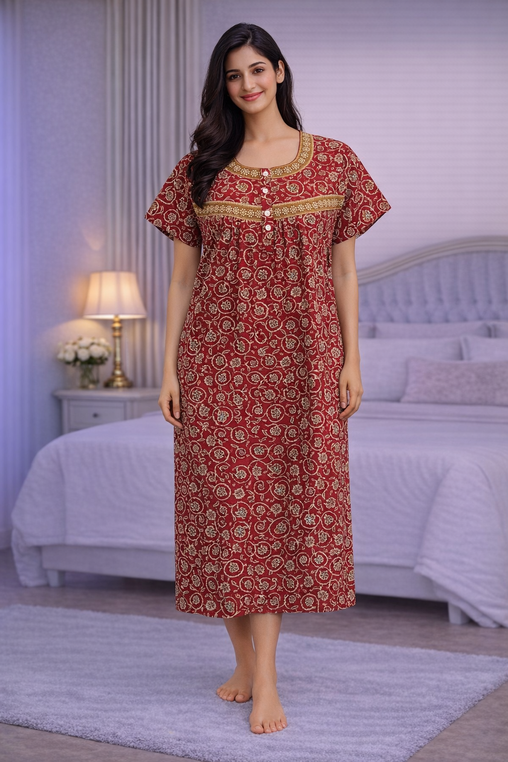 3/4 NIGHTY - PALE YELLOW - 201A - 75