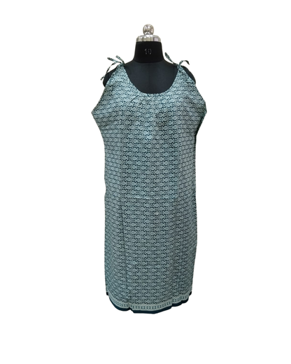 HALF STRING GOWN – PAISLEY PRINT - RAMA GREEN- 201C - 12