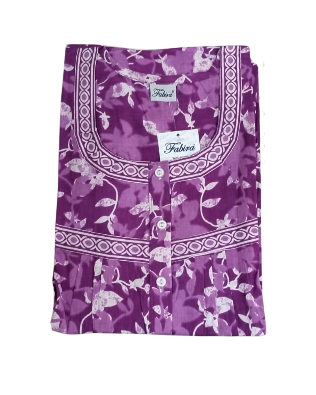 PLEATED FULL LENGTH REGULAR - LEAF PRINT- RAMA GREEN, PINK, PURPLE & LIME GREEN - 405 - P3