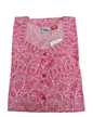 PLEATED FULL LENGTH MEDIUM - DOTTED PAISLEY PRINT- SKY BLUE, LIME GREEN & PINK - 401Ed