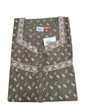 PLEATED FULL LENGTH MEDIUM - SMALL LEAF PRINT- MUSTARD, DARK GREY, MARSHY GREEN, GREYISH BLUE & PLUM- 401E e