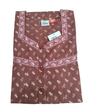 PLEATED FULL LENGTH MEDIUM - SMALL LEAF PRINT- MUSTARD, DARK GREY, MARSHY GREEN, GREYISH BLUE & PLUM- 401E e