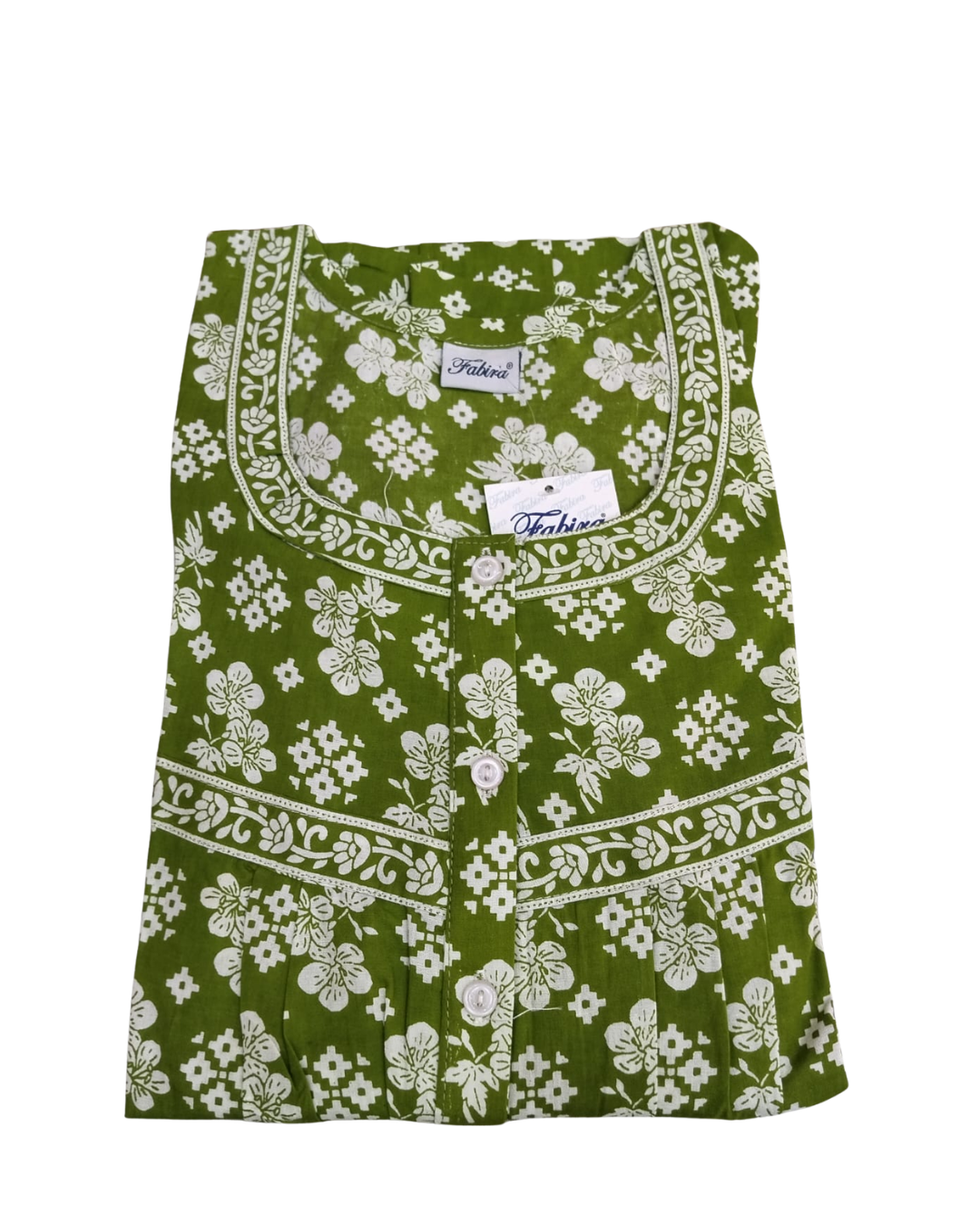 PLEATED FULL LENGTH REGULAR - FLORAL PRINT- DARK BLUE, PINK, GREEN & ORANGE - 405 - P5