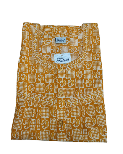 PLEATED FULL LENGTH REGULAR - KOIRI PRINT- PINK, RED, ORANGE, BLUE & YELLOW - 405 - P10