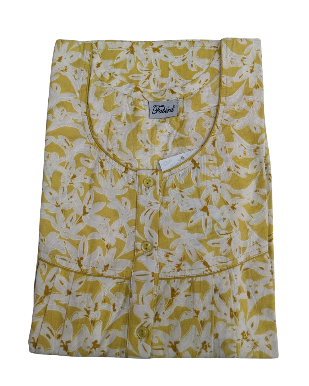 PLEATED FULL LENGTH REGULAR - LILY PRINT- LILAC, GREY, PINK & YELLOW - 405 - P11