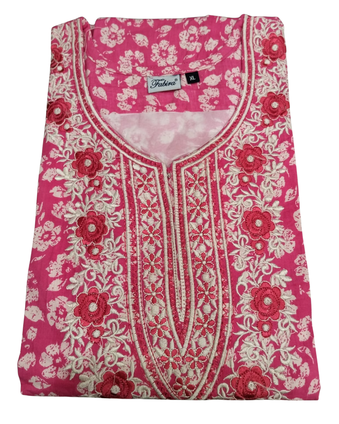 A - LINE NIGHTY XL - FLORAL PRINT - NAVY BLUE, PINK, RAMA-GREEN, MUSTARD & OLIVE-GREEN - 650 A07