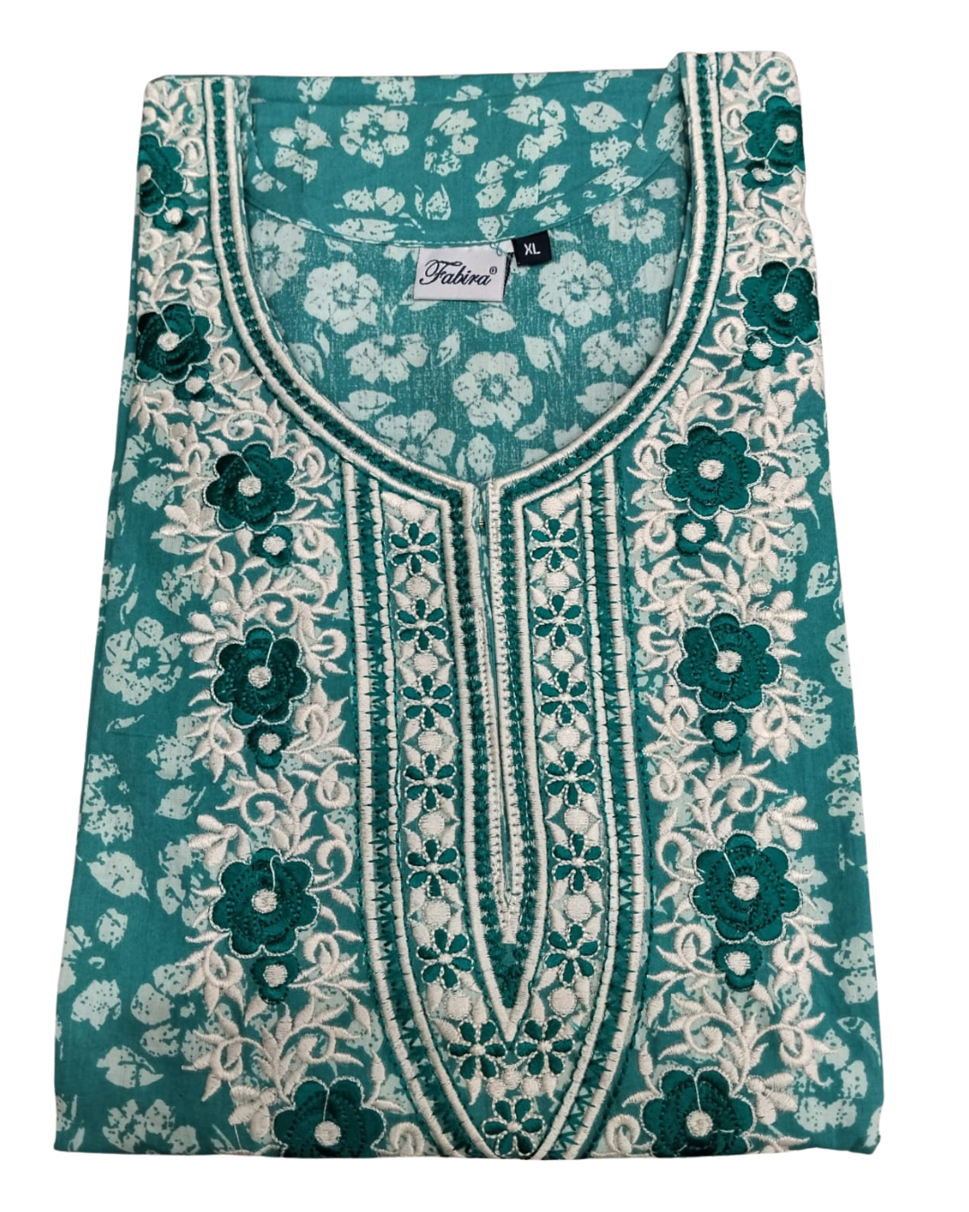 A - LINE NIGHTY XL - FLORAL PRINT - NAVY BLUE, PINK, RAMA-GREEN, MUSTARD & OLIVE-GREEN - 650 A07