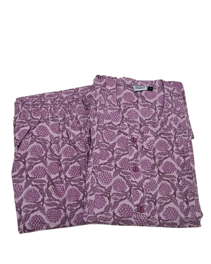 CORD SET - FLORAL FOILAGE PATTERN - LAVENDER - CS13