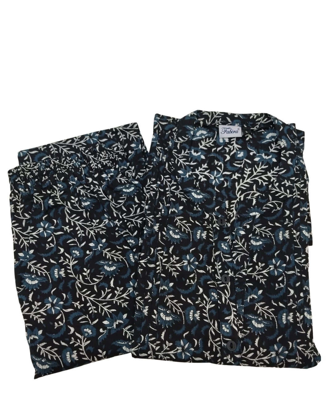 CORD SET - BOTINICAL VINE PRINT PATTERN - BLACK - CS17