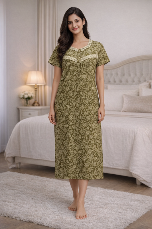 3/4 NIGHTY - DARK OLIVE - 201A - 7
