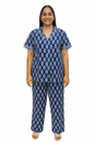 PAJAMA SET FRONT BUTTON COTTON XL - PJFBA8