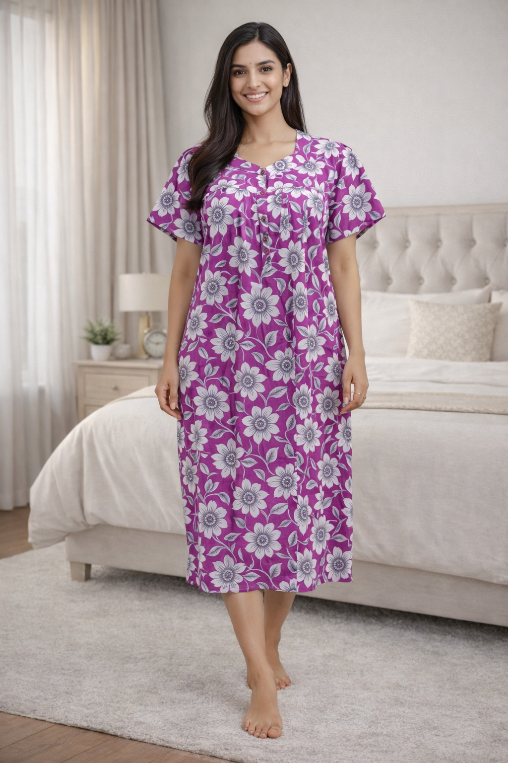 3/4 NIGHTY - LAVENDER - 201A - 15