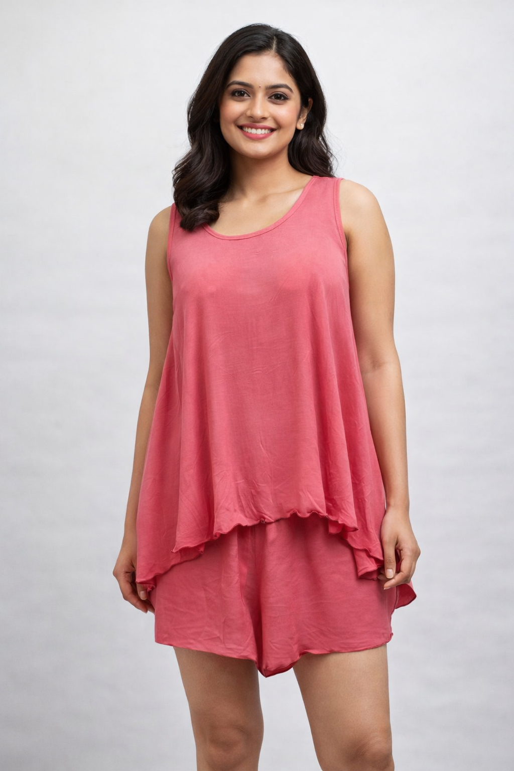 TENCIL SHORT SET - PINK