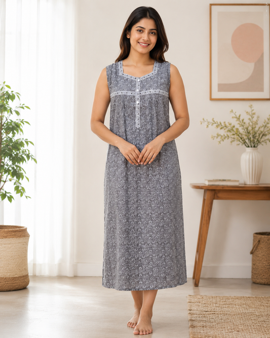 3/4 NIGHTY - GREY - 201B - 27