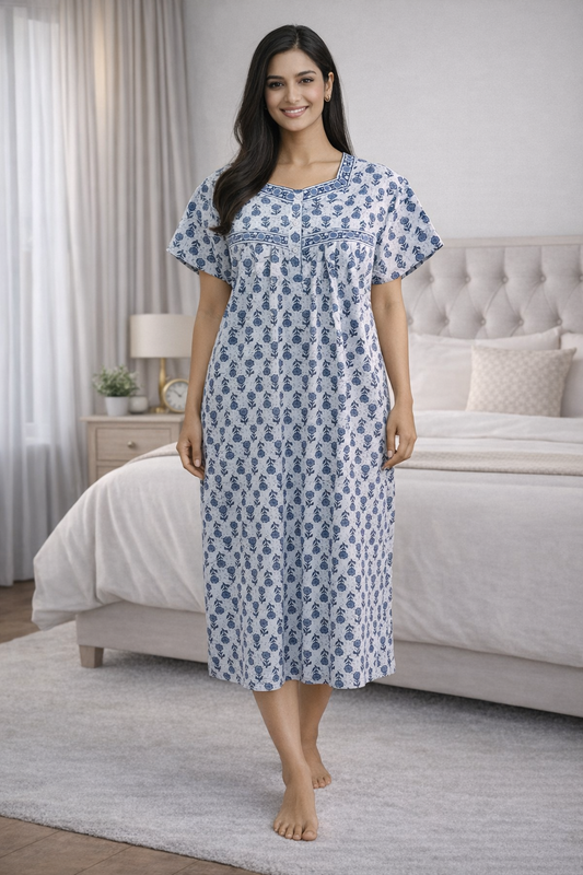 3/4 NIGHTY - WHITE - 201A - 19