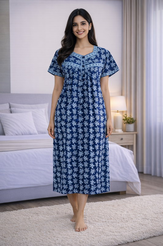 3/4 NIGHTY - NAVY BLUE- 201A - 59