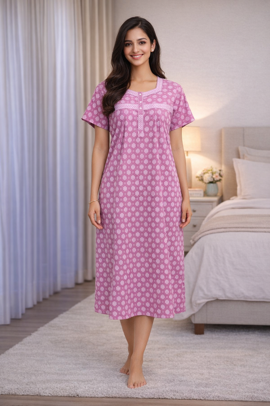3/4 NIGHTY - LAVENDER - 201A - 106