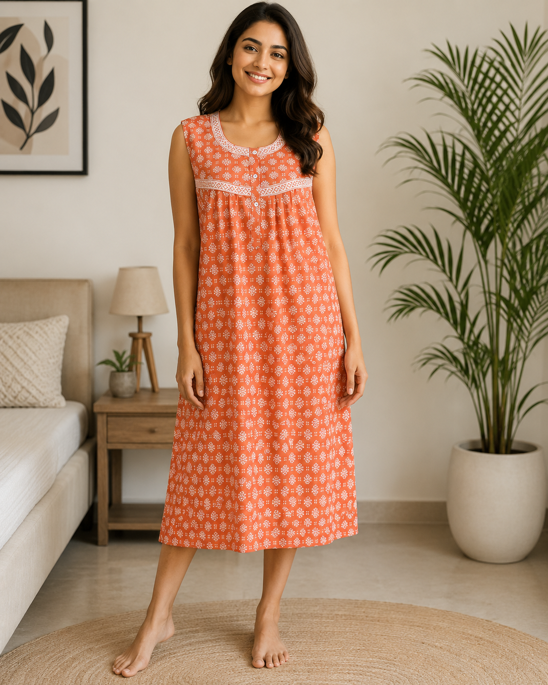 3/4 NIGHTY - LIGHT ORANGE - 201B - 46