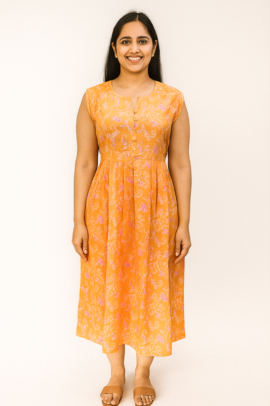 TUNIC PATTERN PINK VEL PRINT- MANGO 201F