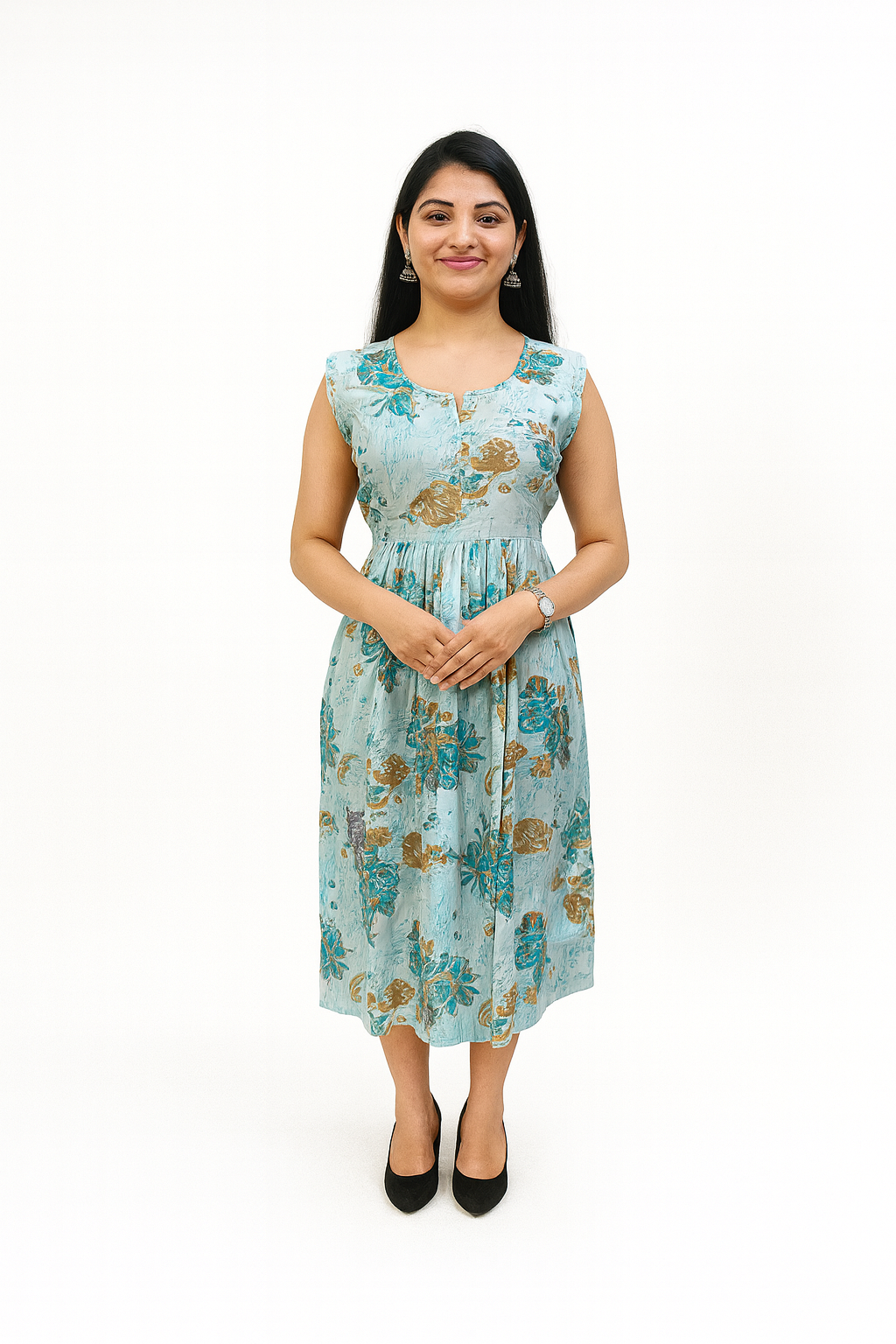 TUNIC PATTERN - BIG FLORAL - PISTA  201F