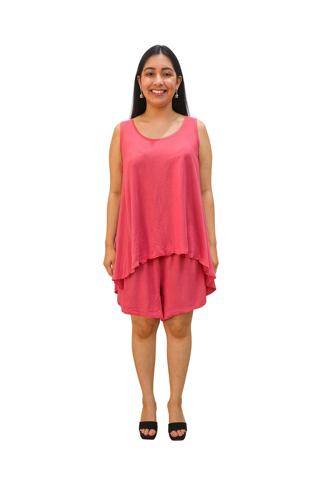 TENCIL SHORT SET - PINK