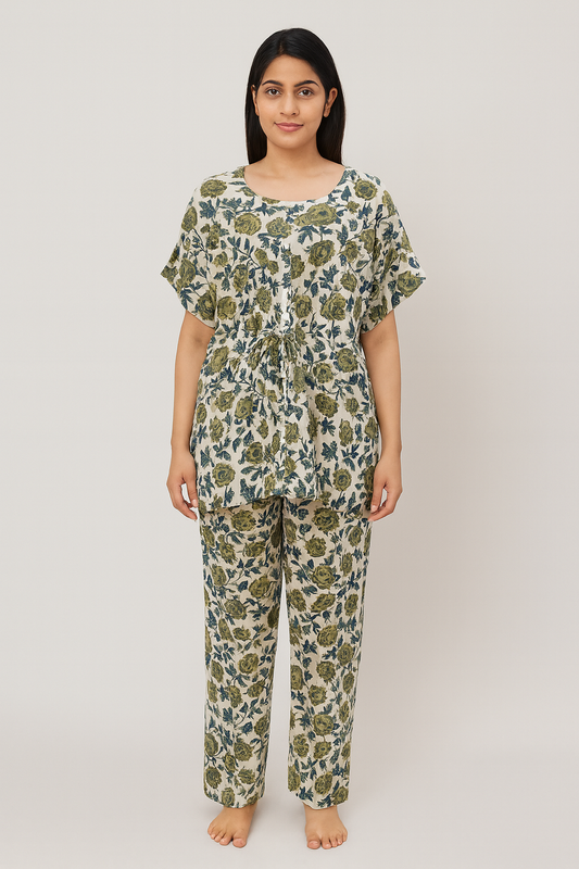 KHAFTAN PAJAMA SET COTTON - PJK11