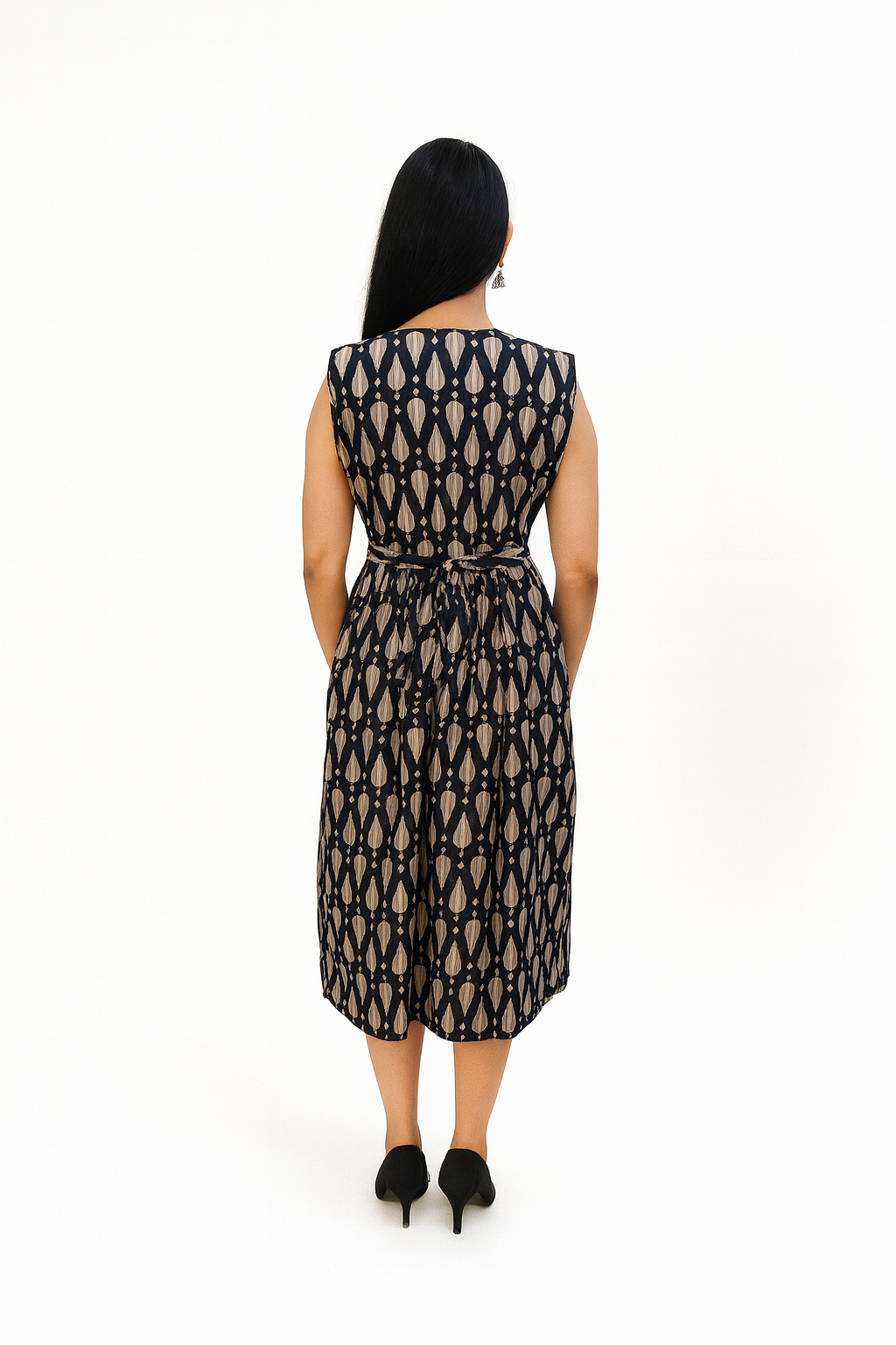 TUNIC PATTERN DROPLET - BLACK - 201F