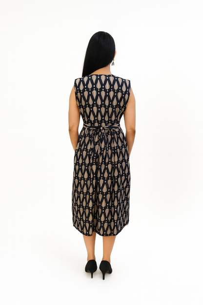 TUNIC PATTERN DROPLET - BLACK - 201F