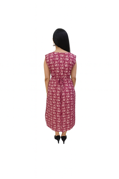 TUNIC PATTERN - MOTIFPRINT- MAROON 201F