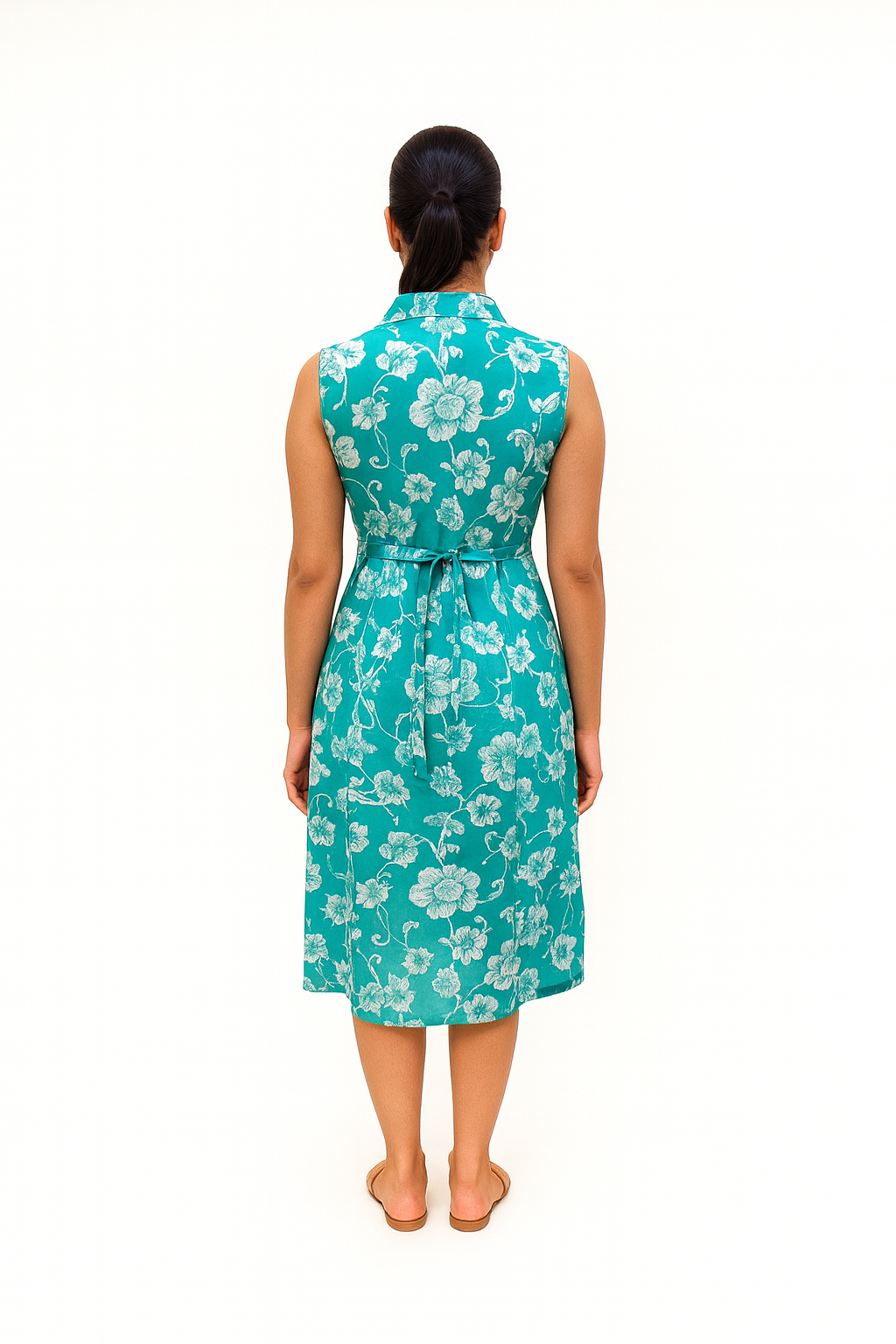 TUNIC COLLAR PATTERN - LILY - SEA GREEN - 201Fa