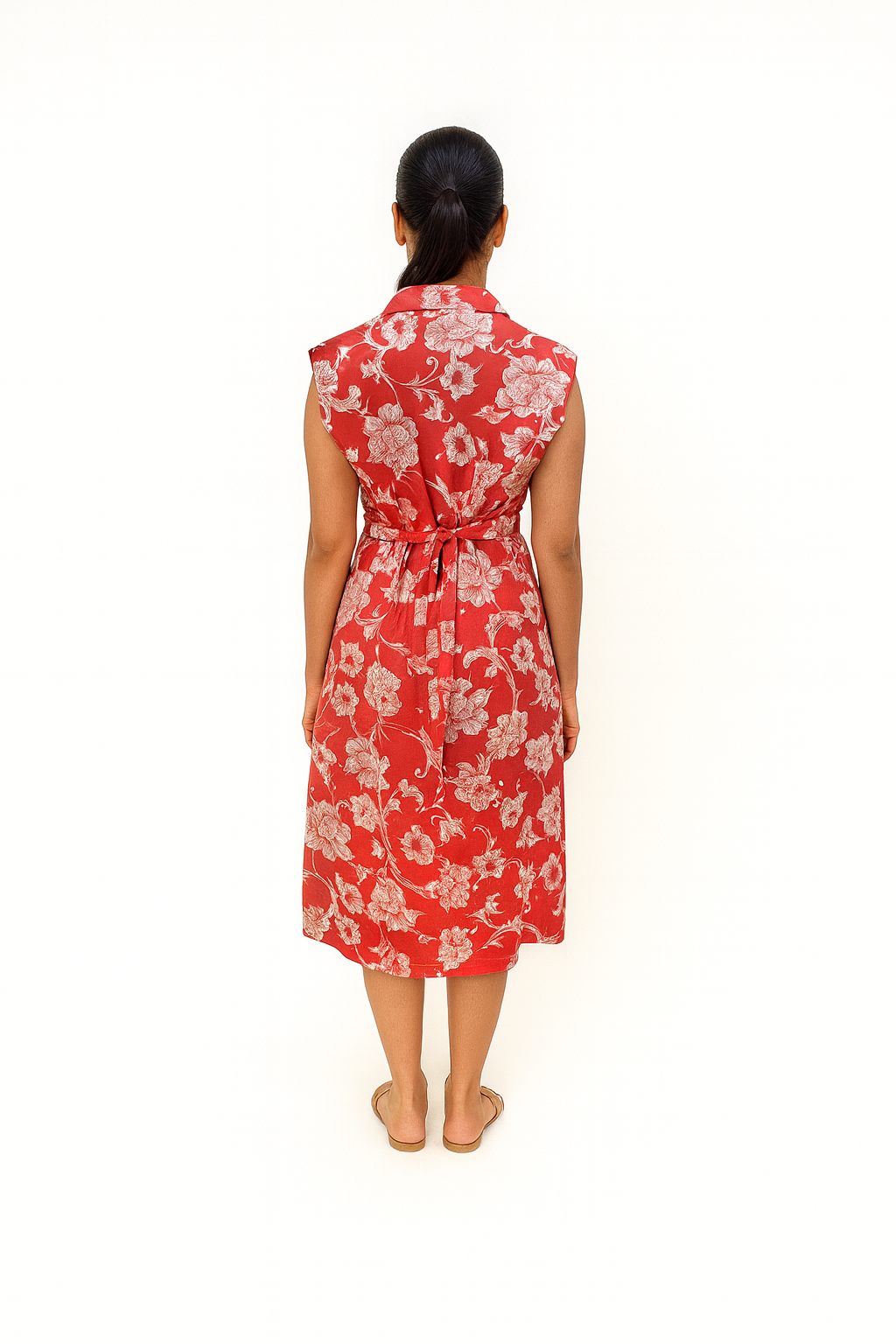 TUNIC COLLAR PATTERN - LILY - CRIMSON 201Fa