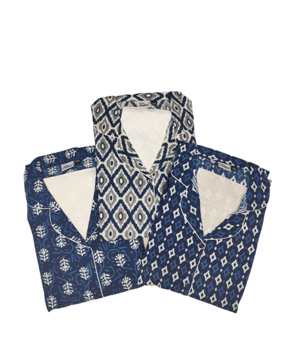 PAJAMA SET FRONT BUTTON COTTON 2XL - PJFBB9