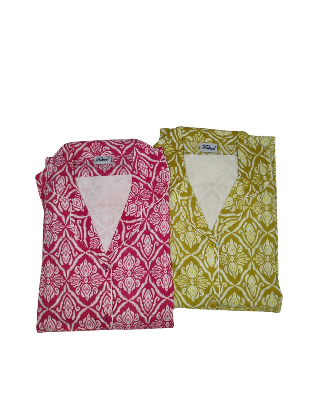 PAJAMA SET FRONT BUTTON COTTON - PJFB04