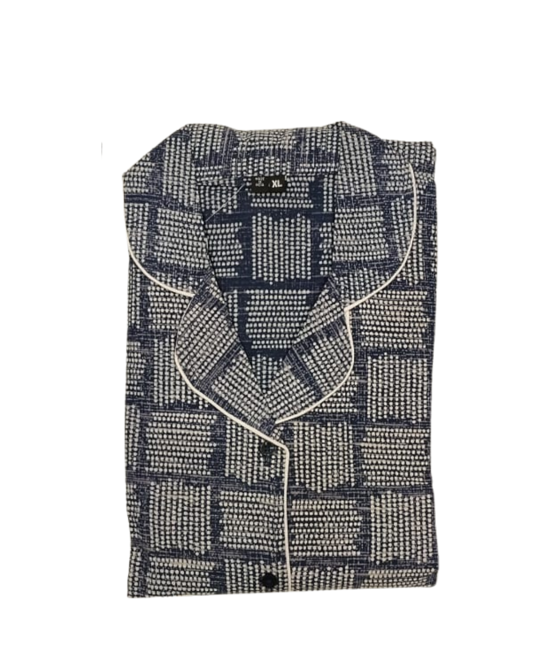 PAJAMA SET FRONT BUTTON COTTON XL - PJFBA8