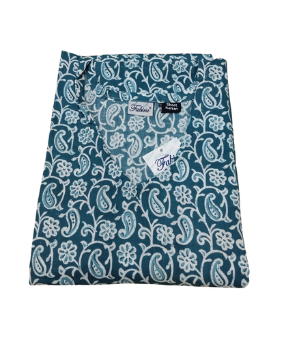 Half Khaftan – Paisley print - Pink & Classic blue - SK10