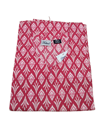 Half Khaftan – Diamond print - Sea green, Pink & Green - SK11