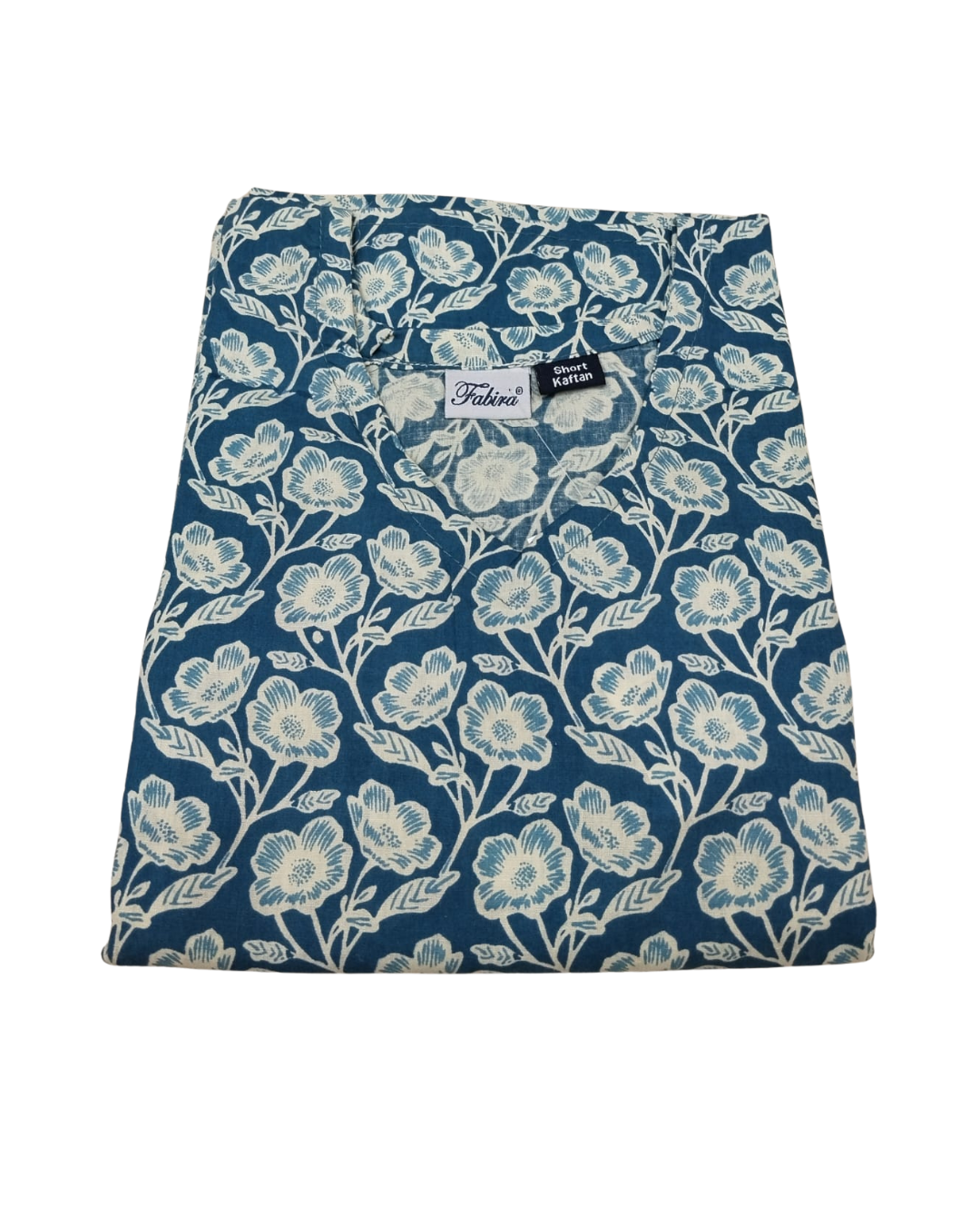 Half Khaftan – Big Floral print - Brown, Classic blue & Olive - SK14