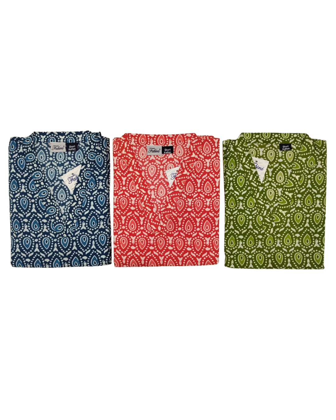 Half Khaftan – Petal print - Magenta, Navy Blue, Orange & Green - SK02