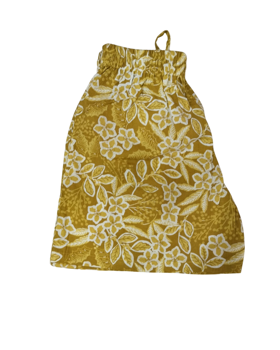 COTTON SHORTS CLUSTER FLORAL PRINT - CITRINE - SHC09