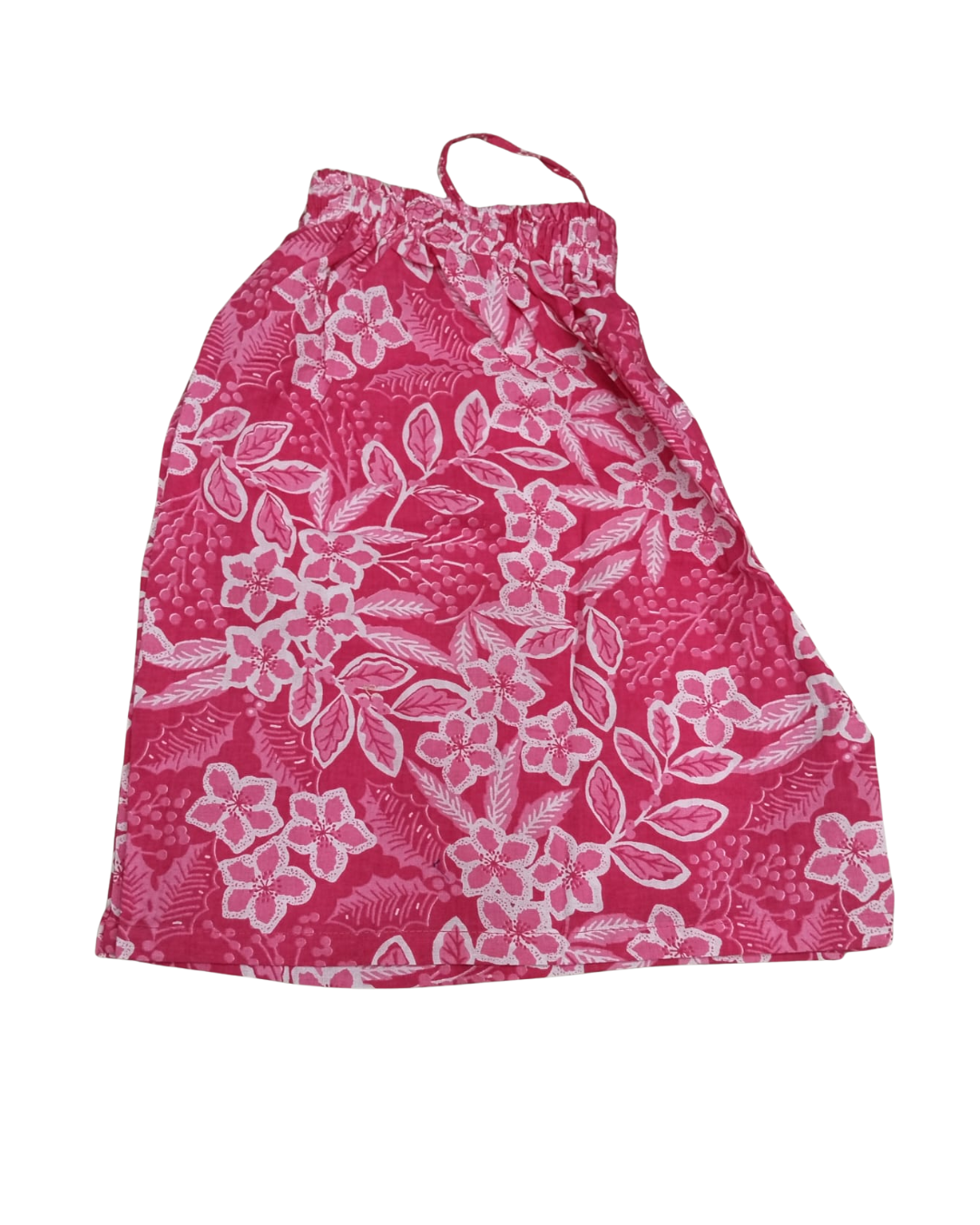 COTTON SHORTS CLUSTER FLORAL PRINT - PINK - SHC12